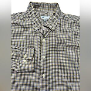 Peter Millar Plaid Casual Button Down Mens XL